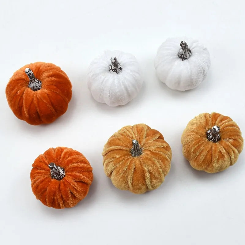 Halloween Velvet Pumpkin Set