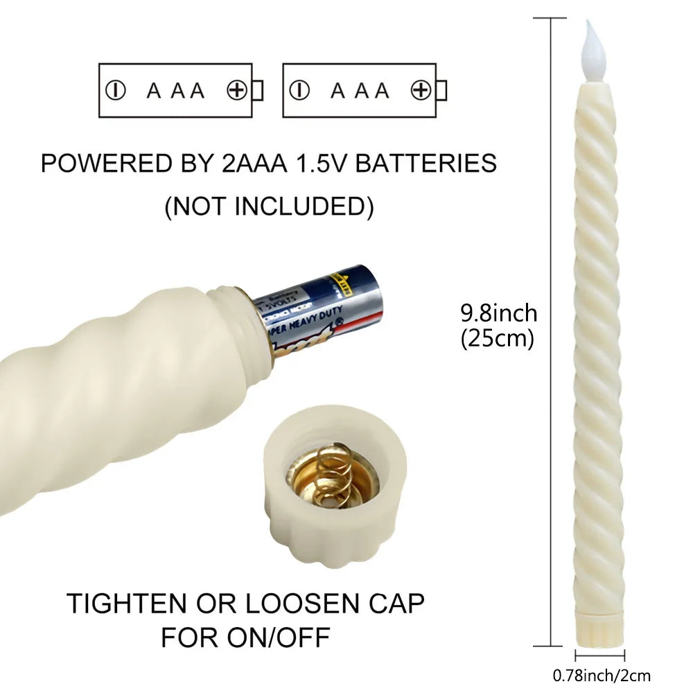 LED Flameless Taper Candles