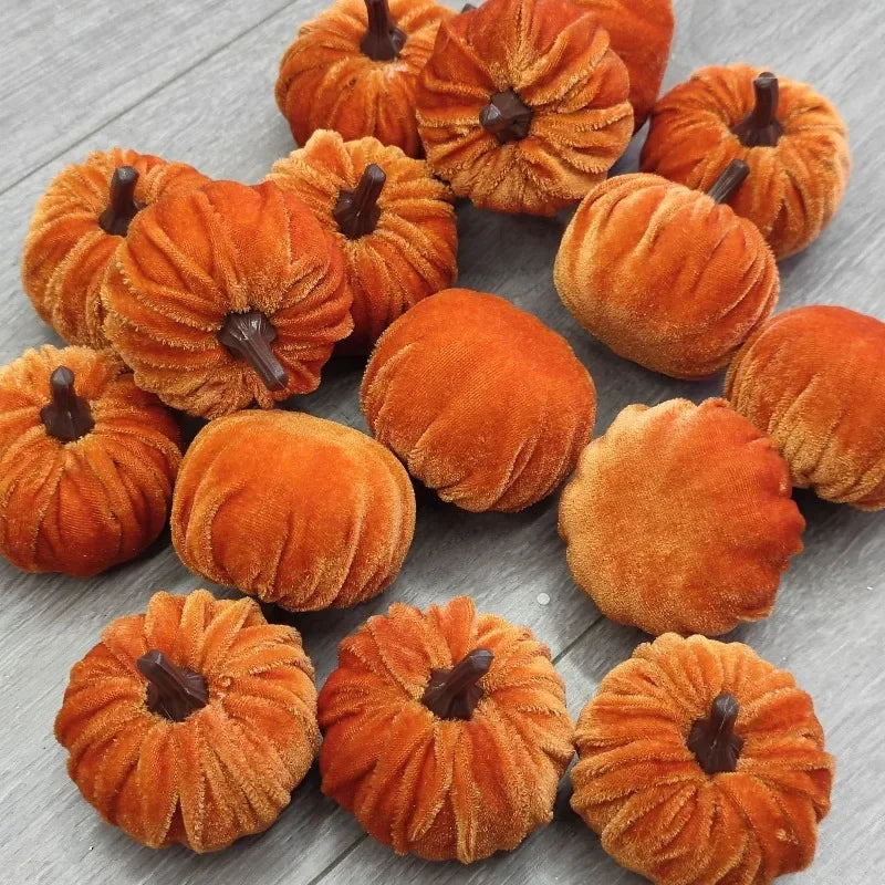 Halloween Velvet Pumpkin Set