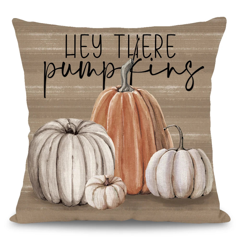 1pc/4pcs Fall Pumpkin Pickup Pillowcase